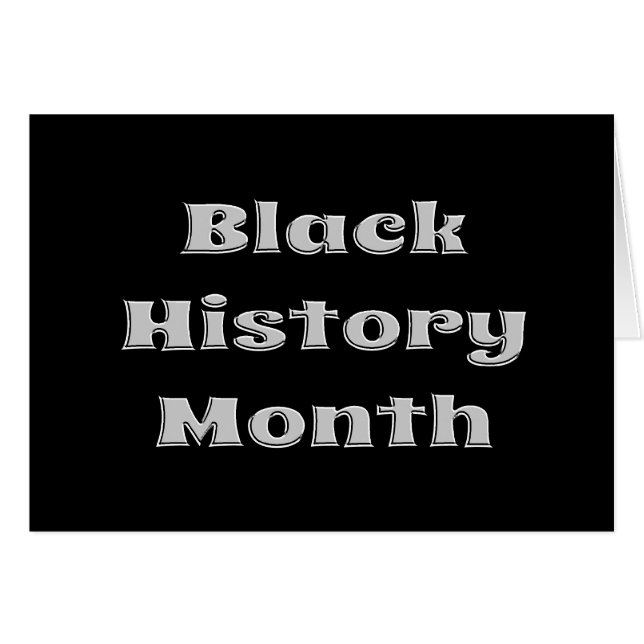 Black History Month Card (Front Horizontal)
