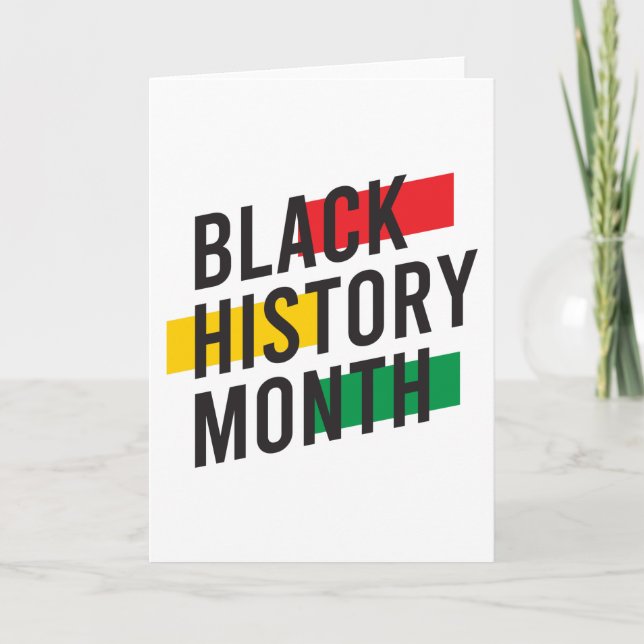 Black History Month Card (Front)