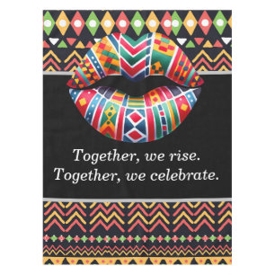 Black History Month Celebrate Tablecloth