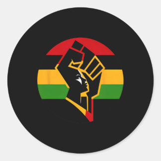 Black History Month Celebrating Rise Together 2  Classic Round Sticker