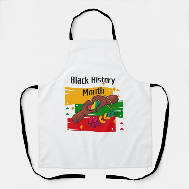 Black History Month Celebrating Rise Together  Apron (Front)