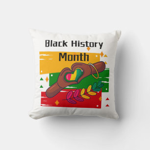 Black History Month Celebrating Rise Together Cushion