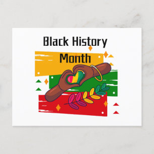 Black History Month Celebrating Rise Together Holiday Postcard