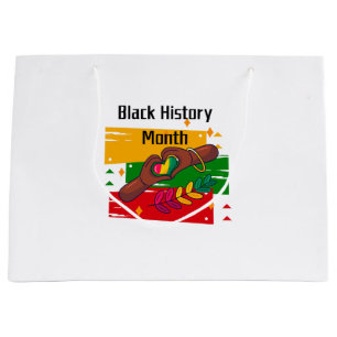 Black History Month Celebrating Rise Together Large Gift Bag