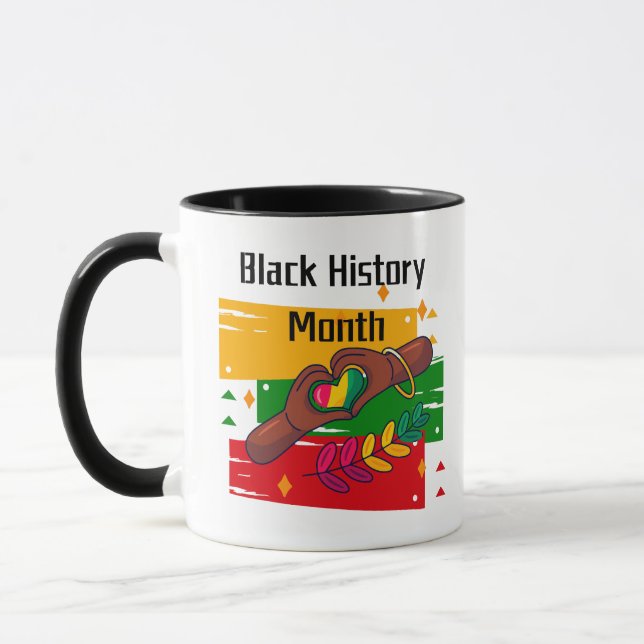 Black History Month Celebrating Rise Together  Mug (Left)