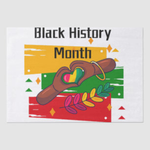 Black History Month Celebrating Rise Together Tissue Paper