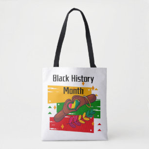Black History Month Celebrating Rise Together Tote Bag