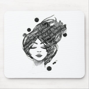 Black History Month Celebration Black Is Beautiful Mouse Pad