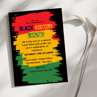 Black History Month Celebration Invitation