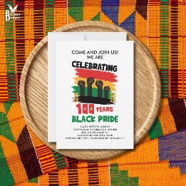 BLACK HISTORY MONTH Centennial Invitation