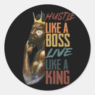 Black History Month  Classic Round Sticker