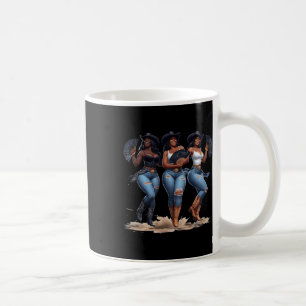 Black History Month Cowgirl Western Afro Black Wom Coffee Mug