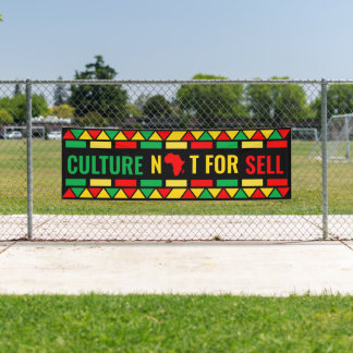 Black History Month, Culture not For Sell  Banner