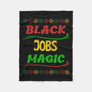 Black History Month Decorations For Door Sticker Fleece Blanket