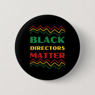 Black History Month Design - Black Directors Probl 6 Cm Round Badge
