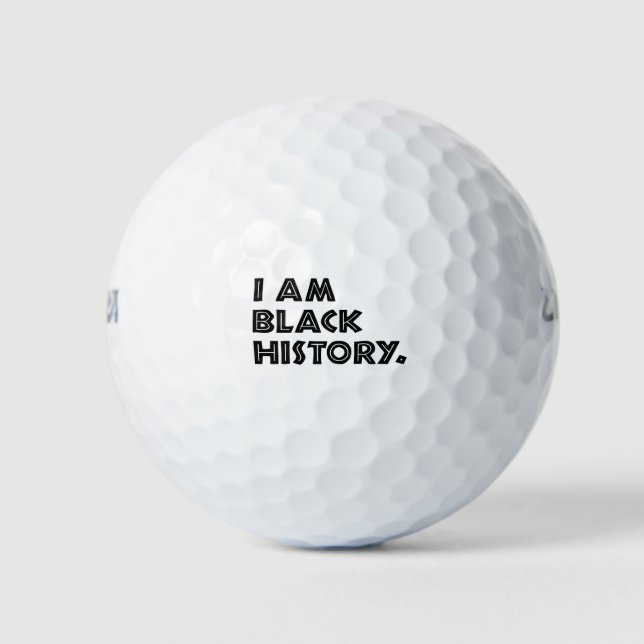 Black History Month Designs African Graphic Golf Balls (Front)