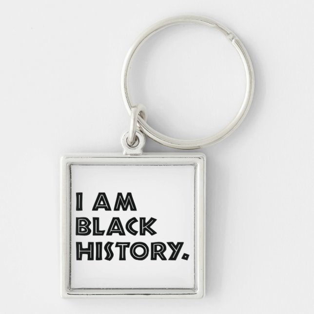 Black History Month Designs African Graphic Key Ring (Front)