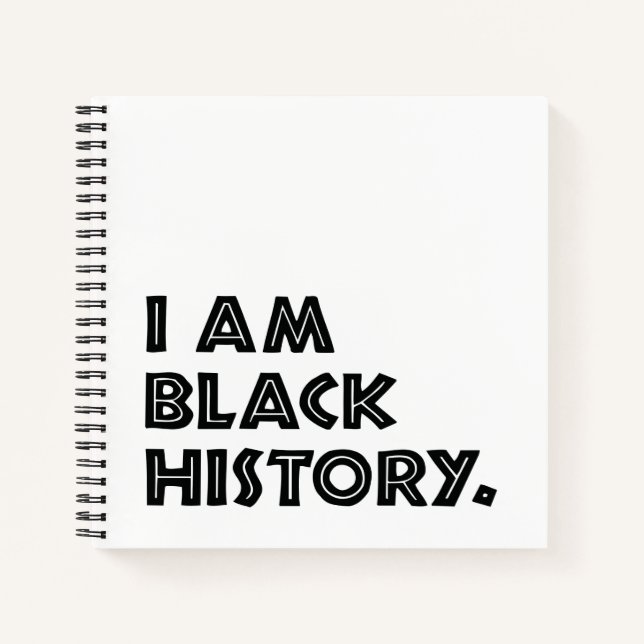 Black History Month Designs African Graphic Notebook (Front)