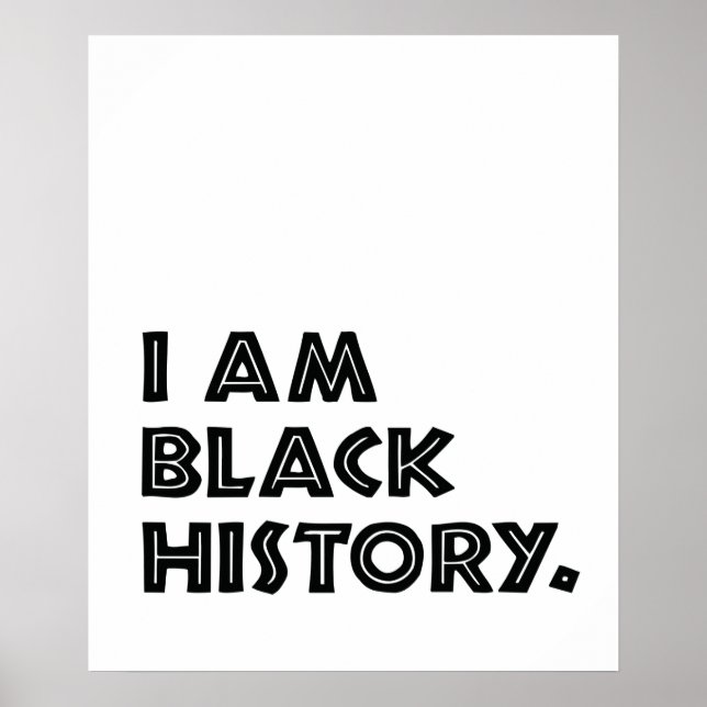 Black History Month Designs African Graphic Poster (Front)