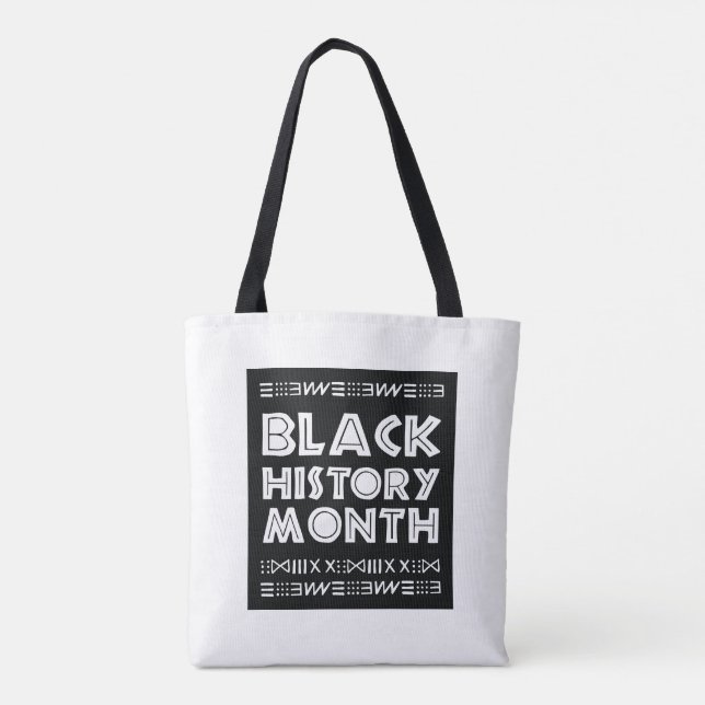 Black History Month Designs African Graphic Tote Bag (Back)