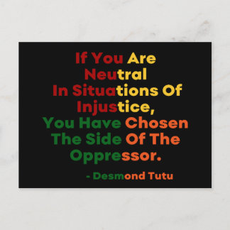 Black History Month - Desmond Tutu Postcard