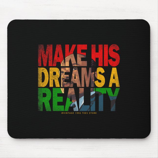 Black History Month Dream As Leaders African Ameri Mouse Pad (Front)
