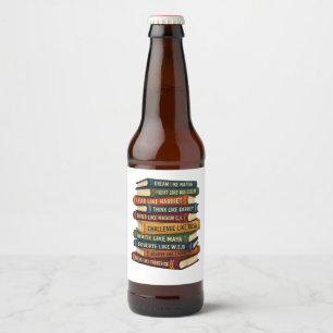 Black History Month Dream Beer Bottle Label