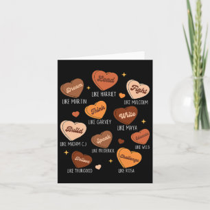 Black History Month Dream Like African Leader Men Card