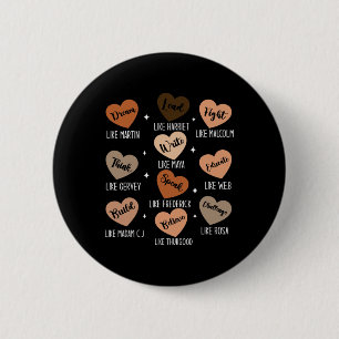 Black History Month Dream Like Martin African Lead 6 Cm Round Badge