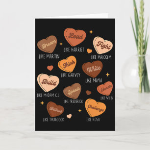 Black History Month Dream Like Martin African Lead Card