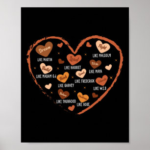 Black History Month Dream Like Martin African Lead Poster