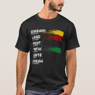Black History Month Dream Like Martin Lead Like Ha T-Shirt
