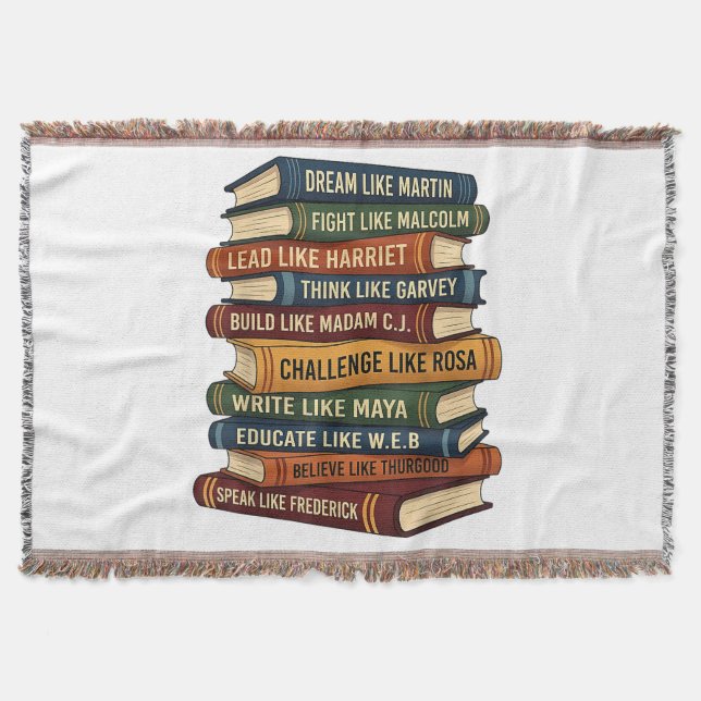 Black History Month Dream Throw Blanket (Front)