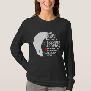 Black History Month Educated Motivated Melanated B T-Shirt