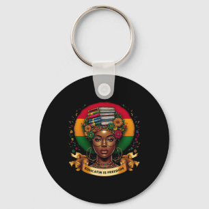 Black History Month Education Is Freedom Excellenc Key Ring