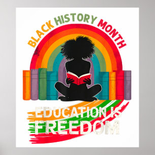 Black History Month Education is Freedom Poster