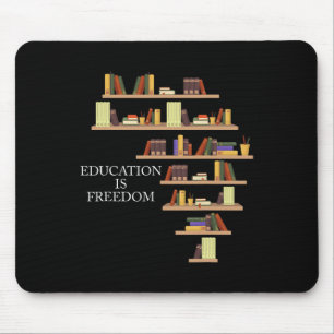 Black History Month Education Is Freedom Teacher F Mouse Pad