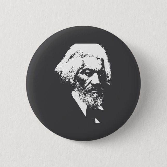 Black History Month Erick Dougl Silhouette T S  6 Cm Round Badge (Front)