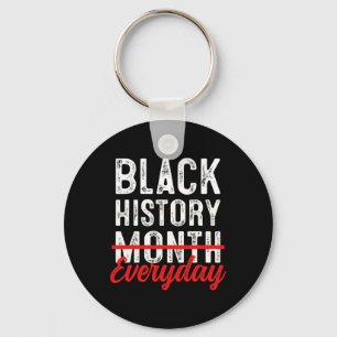 Black History Month Everyday African American Blac Key Ring