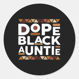 Black History Month Family Matching Brown Drug Bla Classic Round Sticker