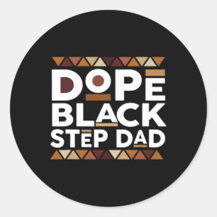 Black History Month Family Matching Drug Black Ste Classic Round Sticker