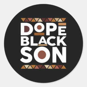Black History Month Family Matching Melanin Drug B Classic Round Sticker