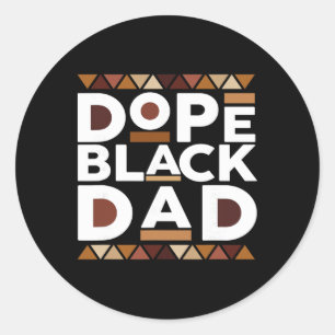 Black History Month Family Matching Melanin Drug B Classic Round Sticker