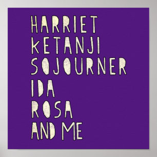 Black History Month, Famous Black Women Leaders Poster