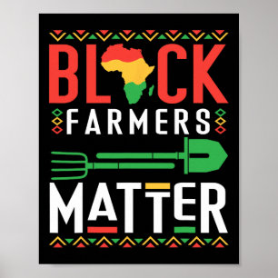 Black History Month Farmers Problem African Americ Poster