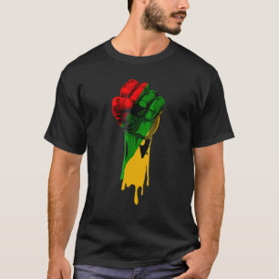 Black History Month Fist Black Power African Women T-Shirt