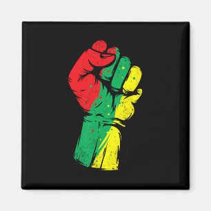 Black History Month Fist Black Power Women Men Kid Magnet