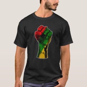 Black History Month Fist Black Power Women Men Kid T-Shirt