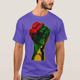 Black History Month Fist Gift Women Men Kids T-Shirt