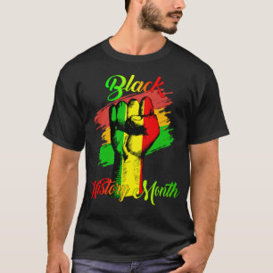Black History Month Fist Gift Women Men Kids T-Shirt